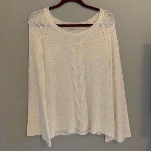 Tobi white flare sweater